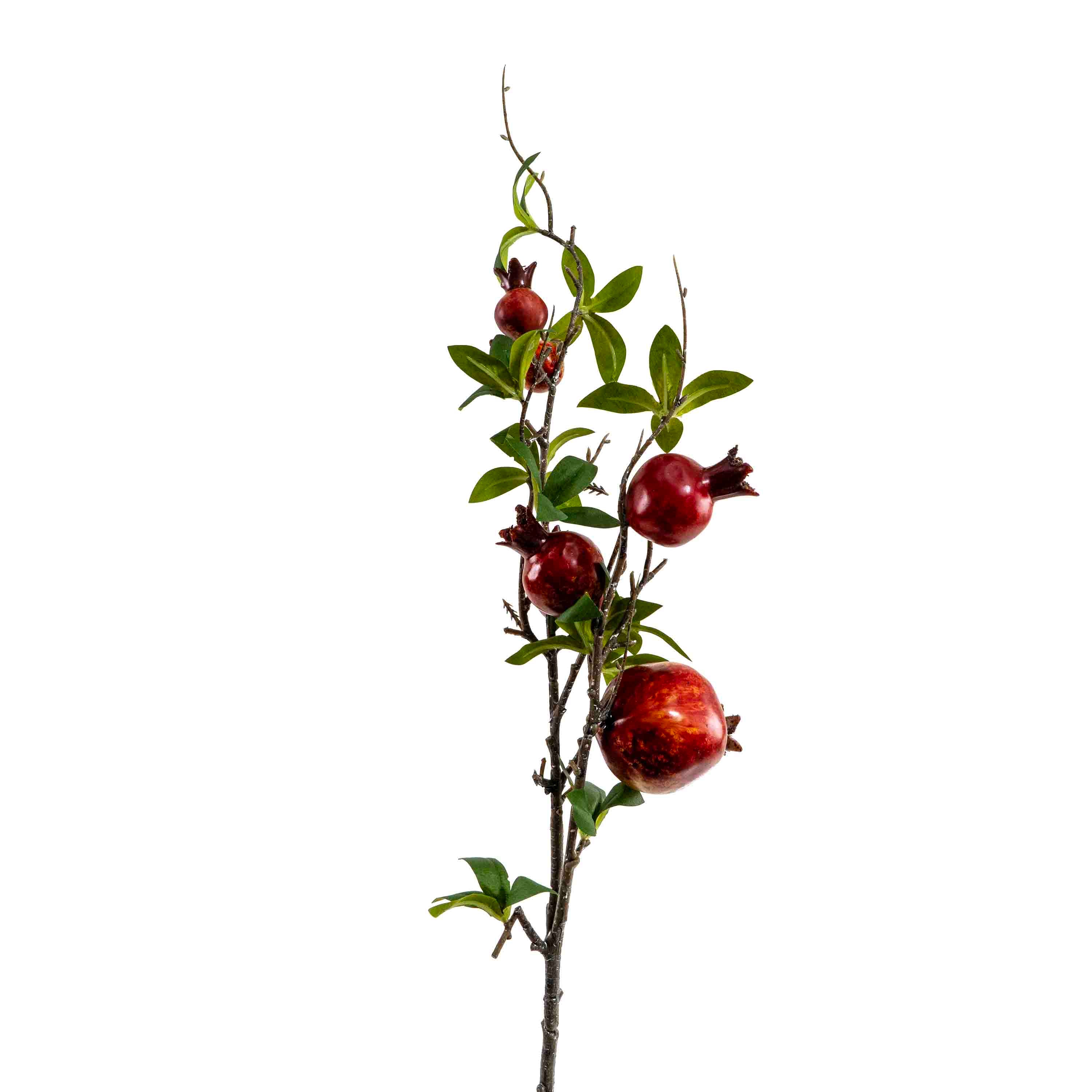FAUX POMEGRANATE STEM FOLIAGE