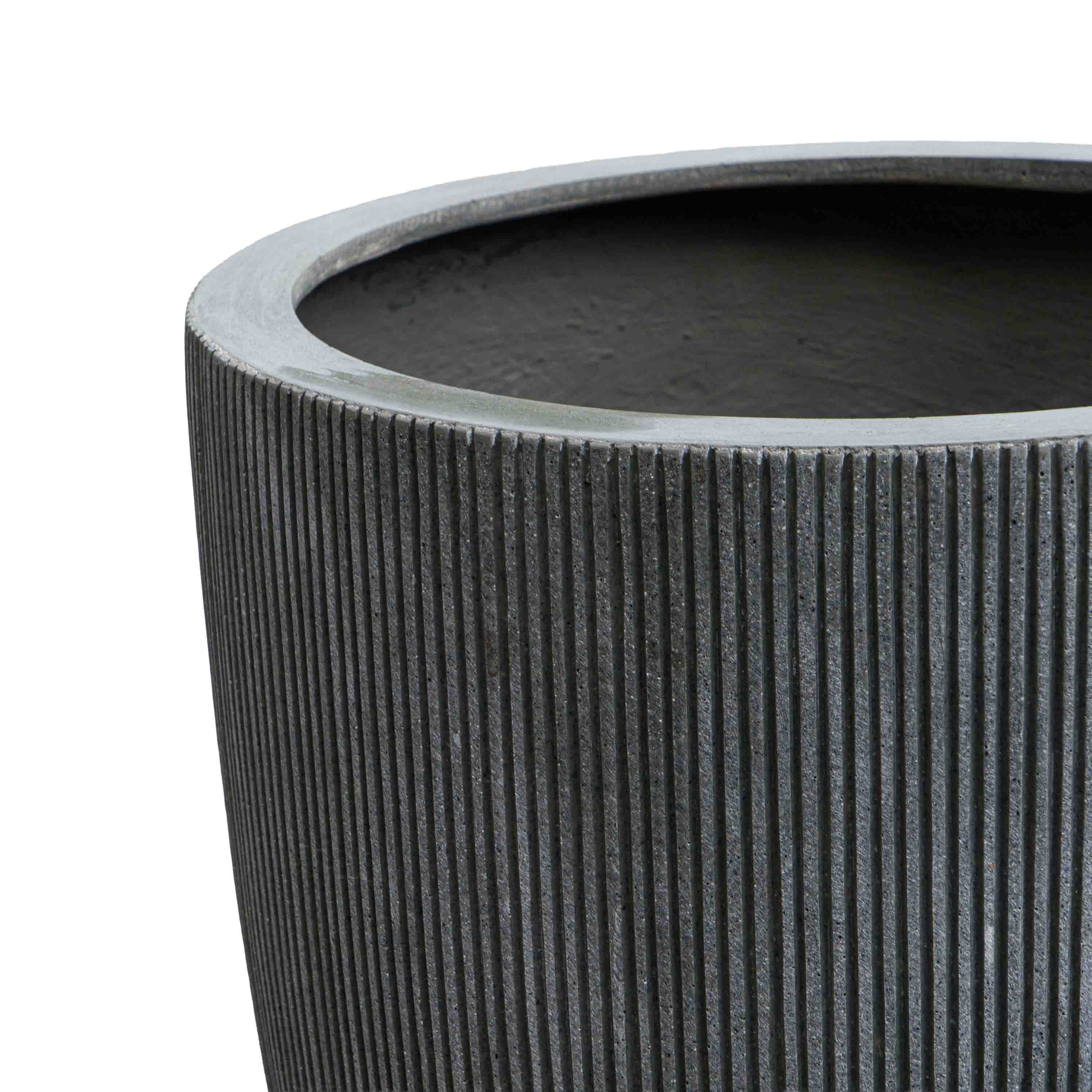 Grey tall polyresin Pot