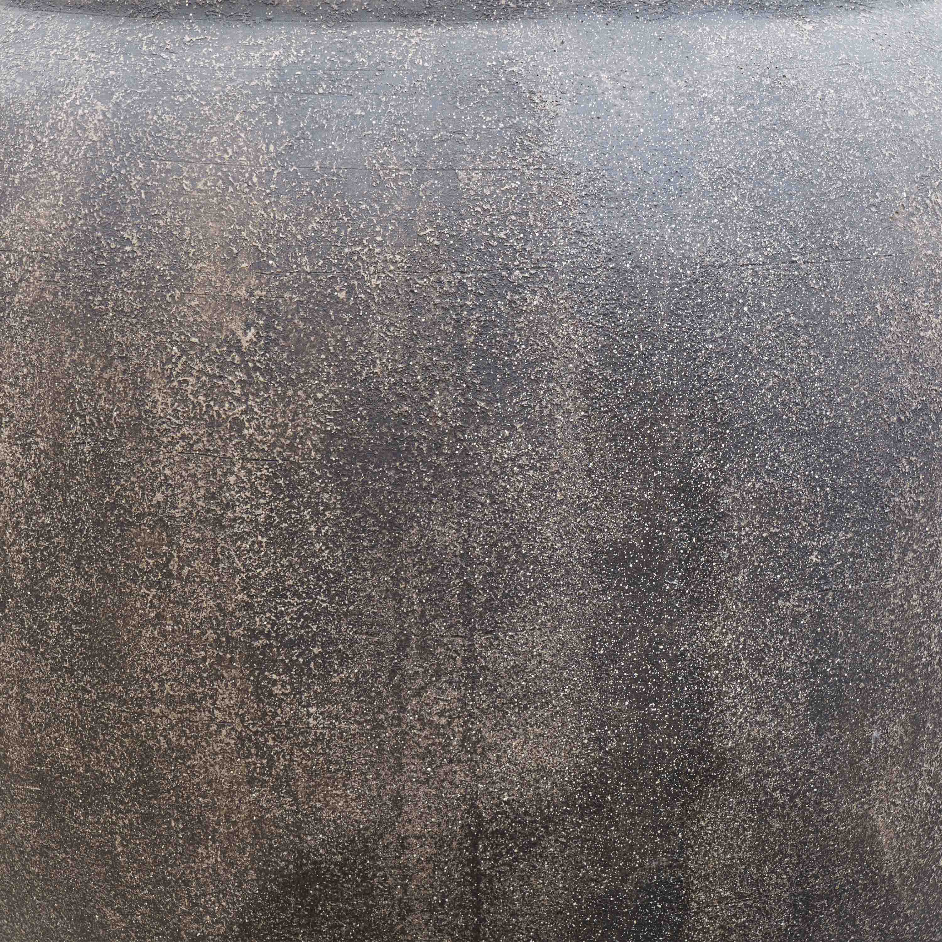 Antique Brown Polyresin Pot