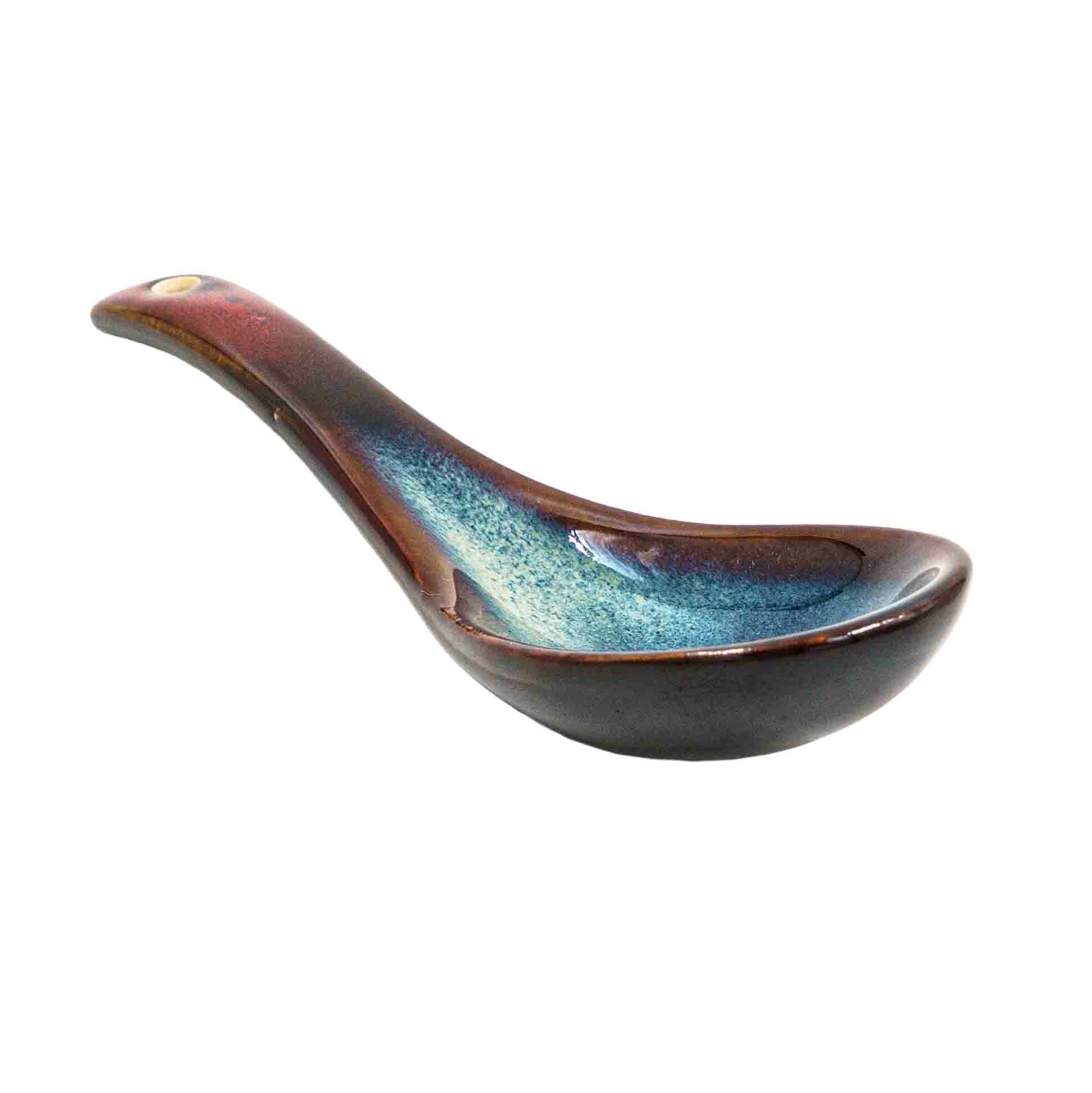 Zoya Ceramic Soup Spoon - Red