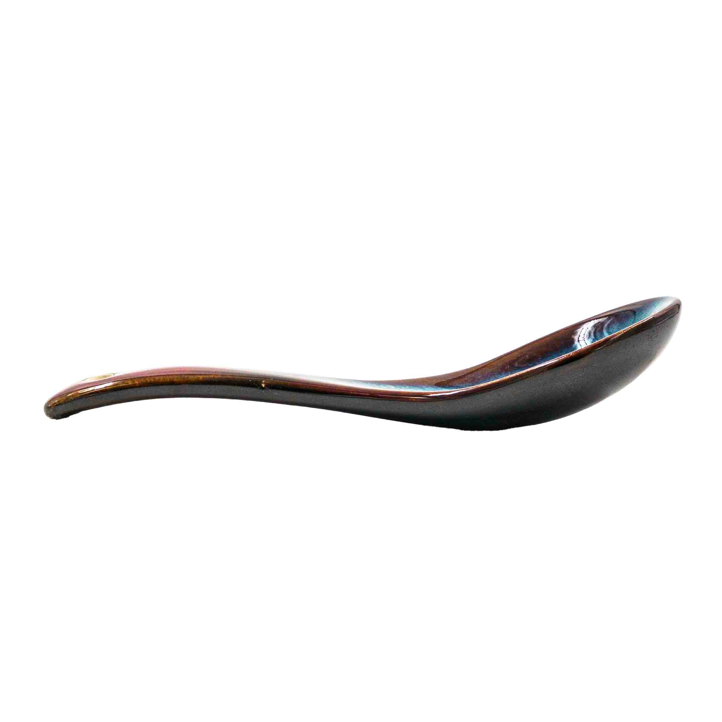 Zoya Ceramic Soup Spoon - Red