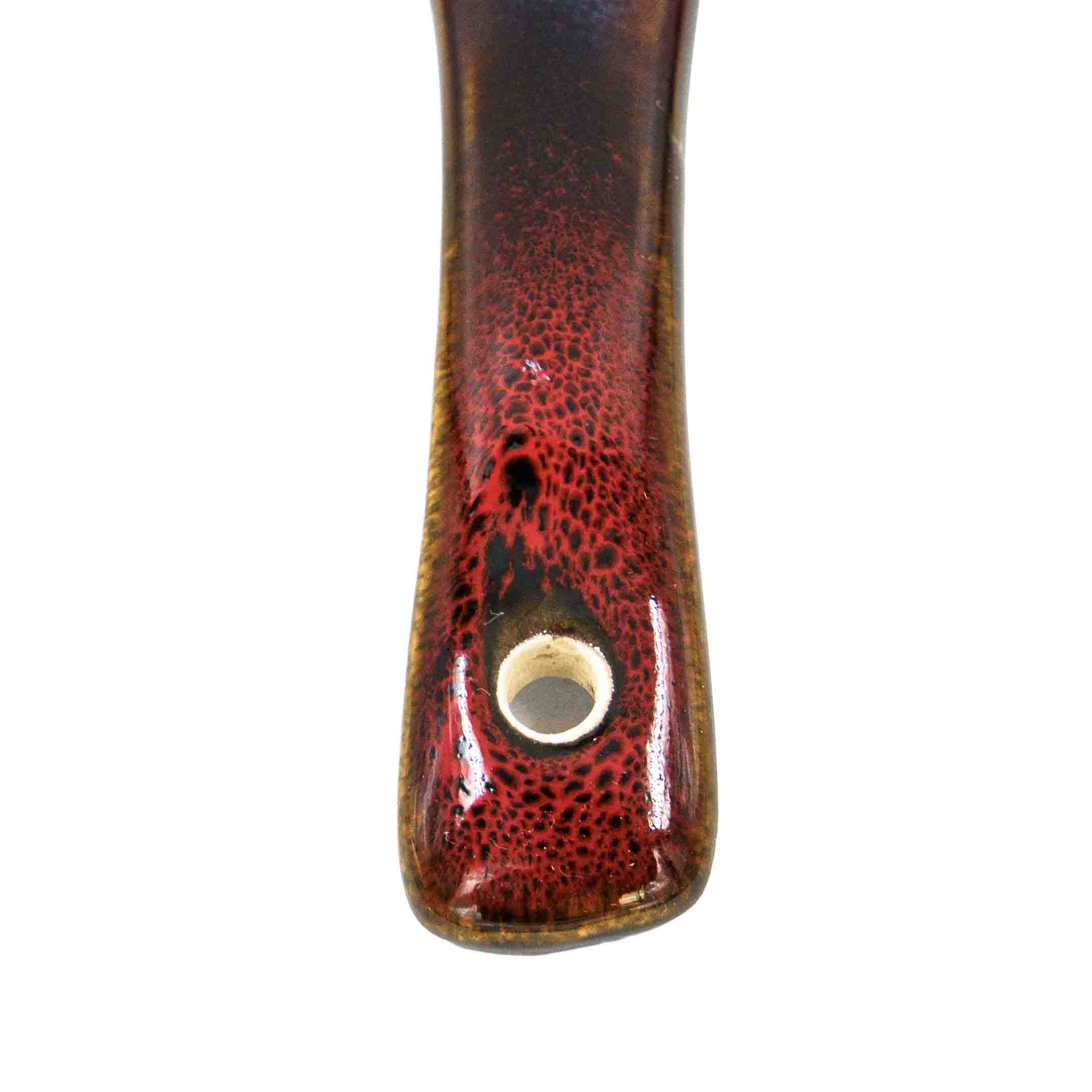 Zoya Ceramic Soup Spoon - Red