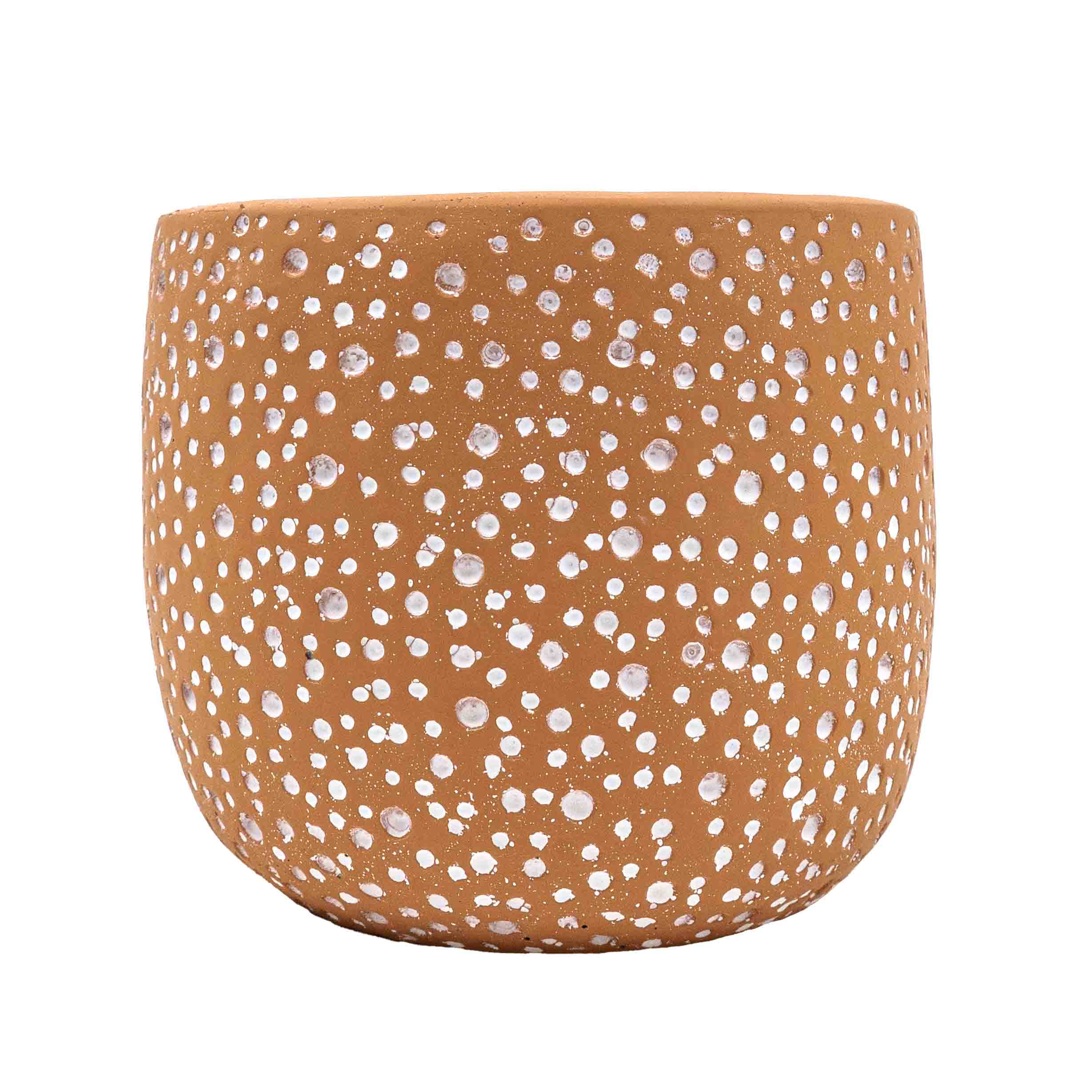 Hele Brown Concrete Pot