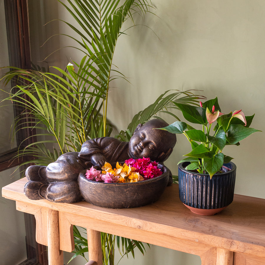 Monk Reclining Planter