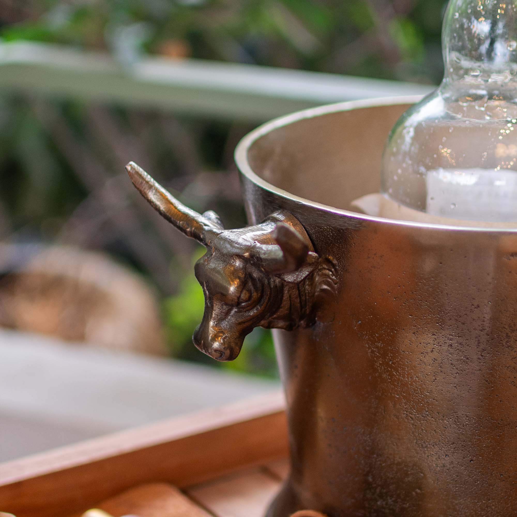 Wine Cooler With Bull Handle
