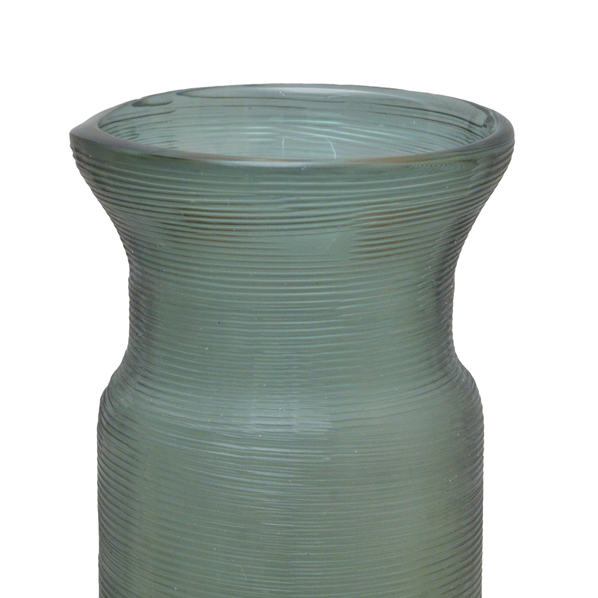 Flower Vase Glass indigo with Texture