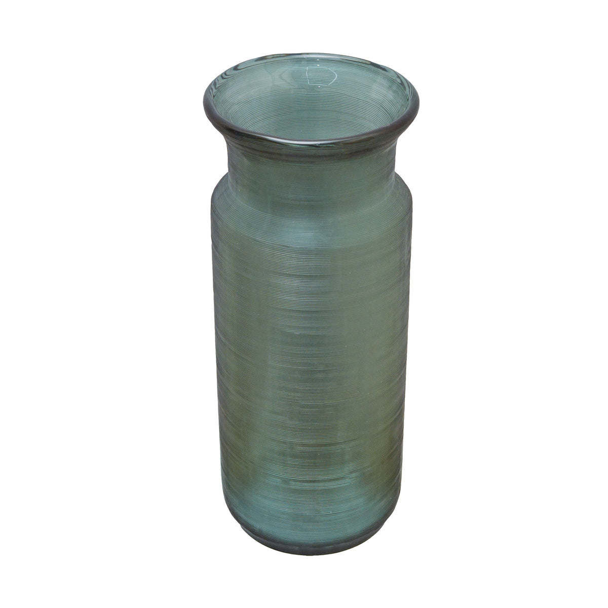 Flower Vase Glass indigo with Texture