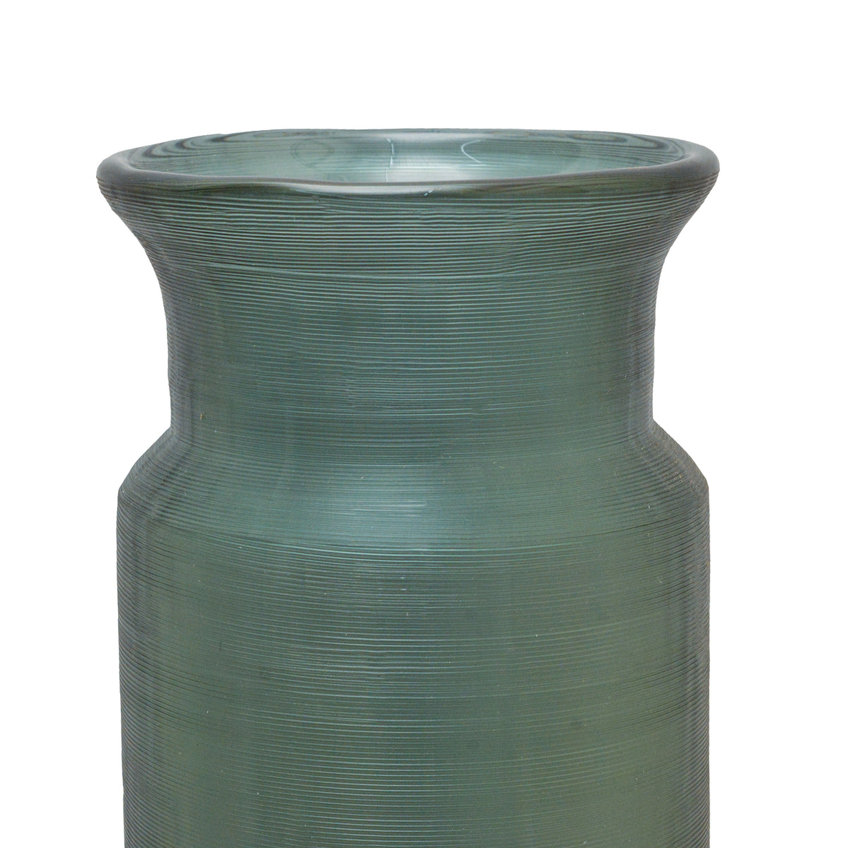 Flower Vase Glass indigo with Texture