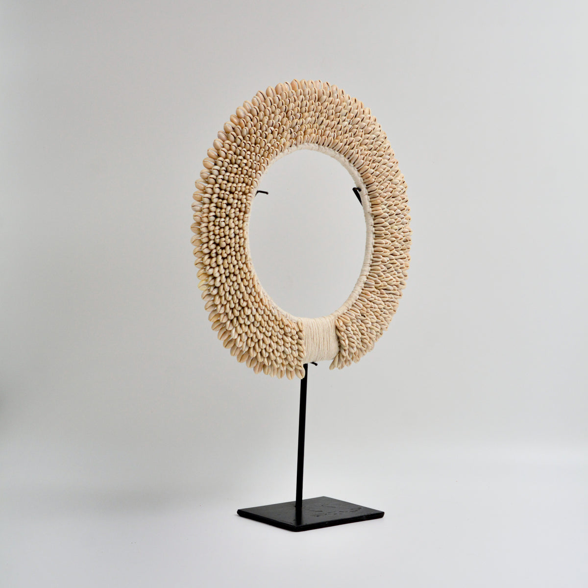 Cowrie Shell Table Decor on Stand