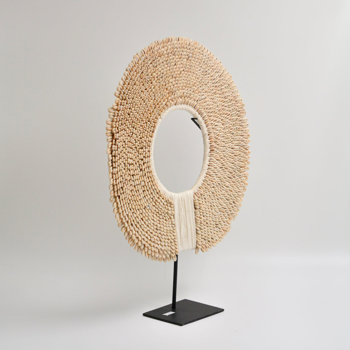 Cowrie Shell Table Decor on Stand