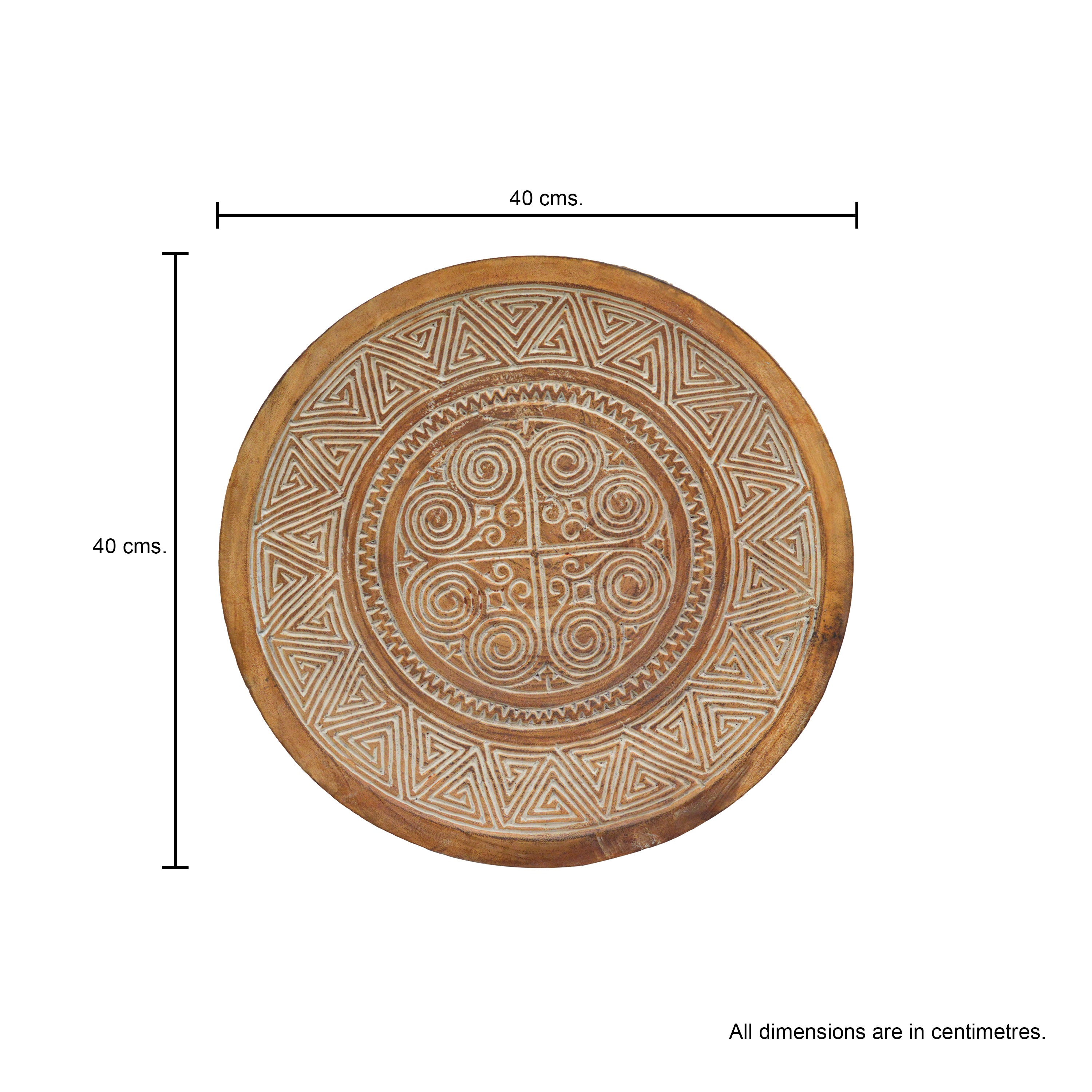 Etched Wood Plate - Small