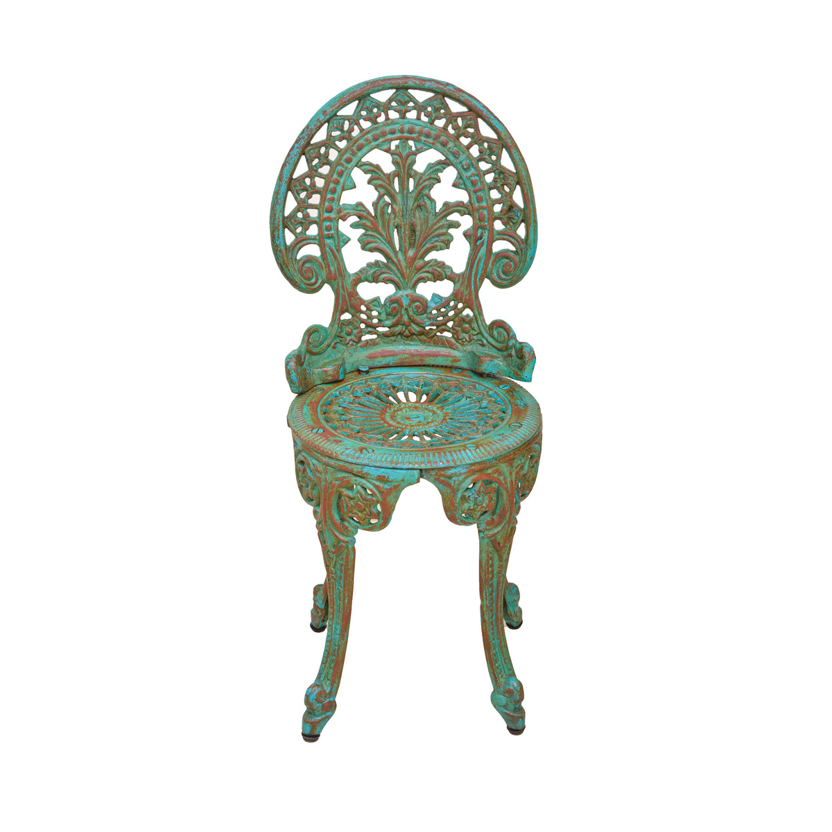 Victorian Cast Iron Chair - Green