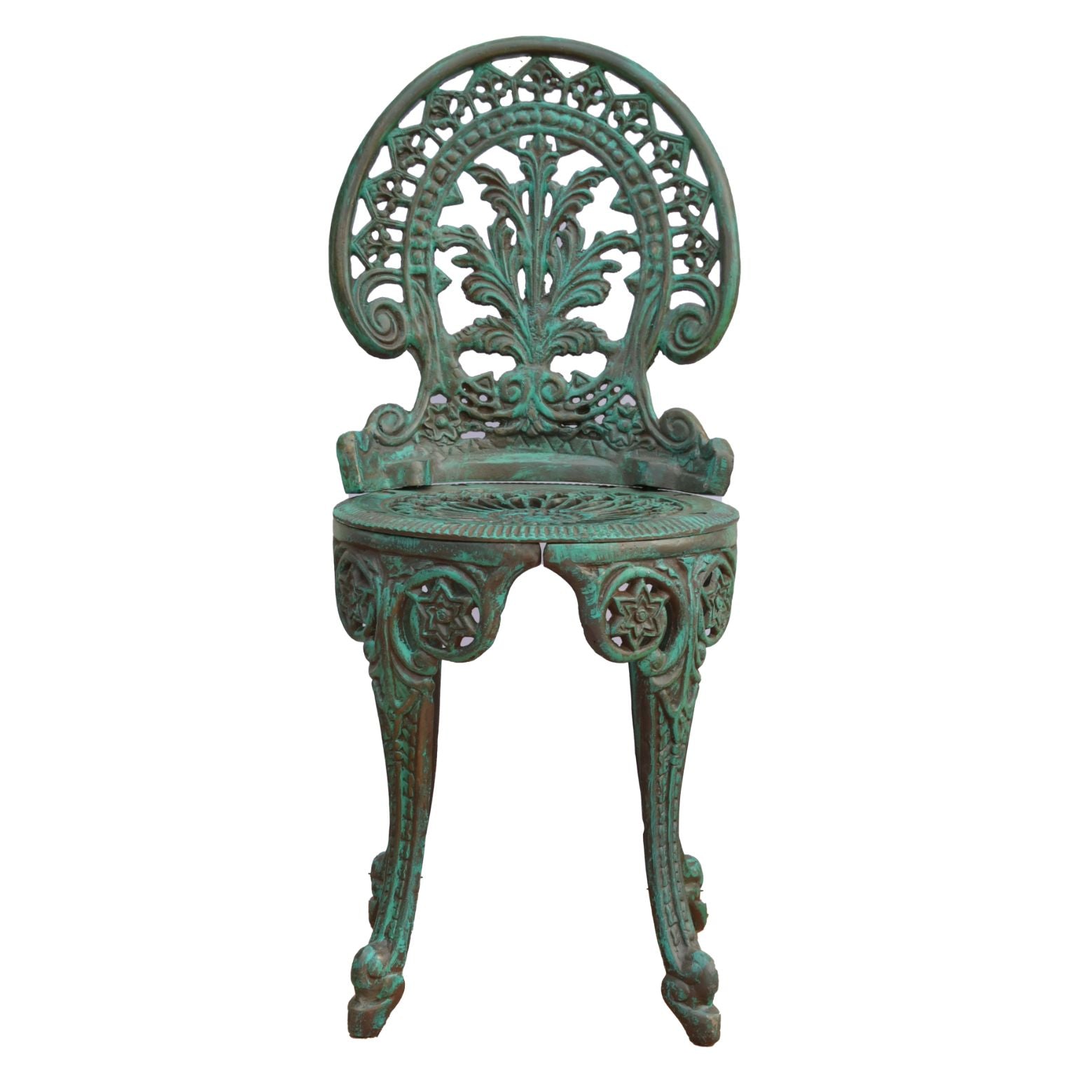 Victorian Cast Iron Chair - Green