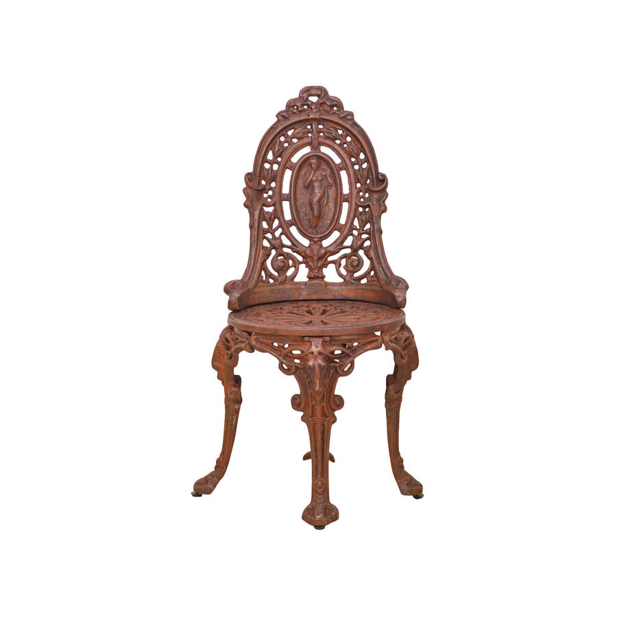 Bistro Cast Iron Chair Natural