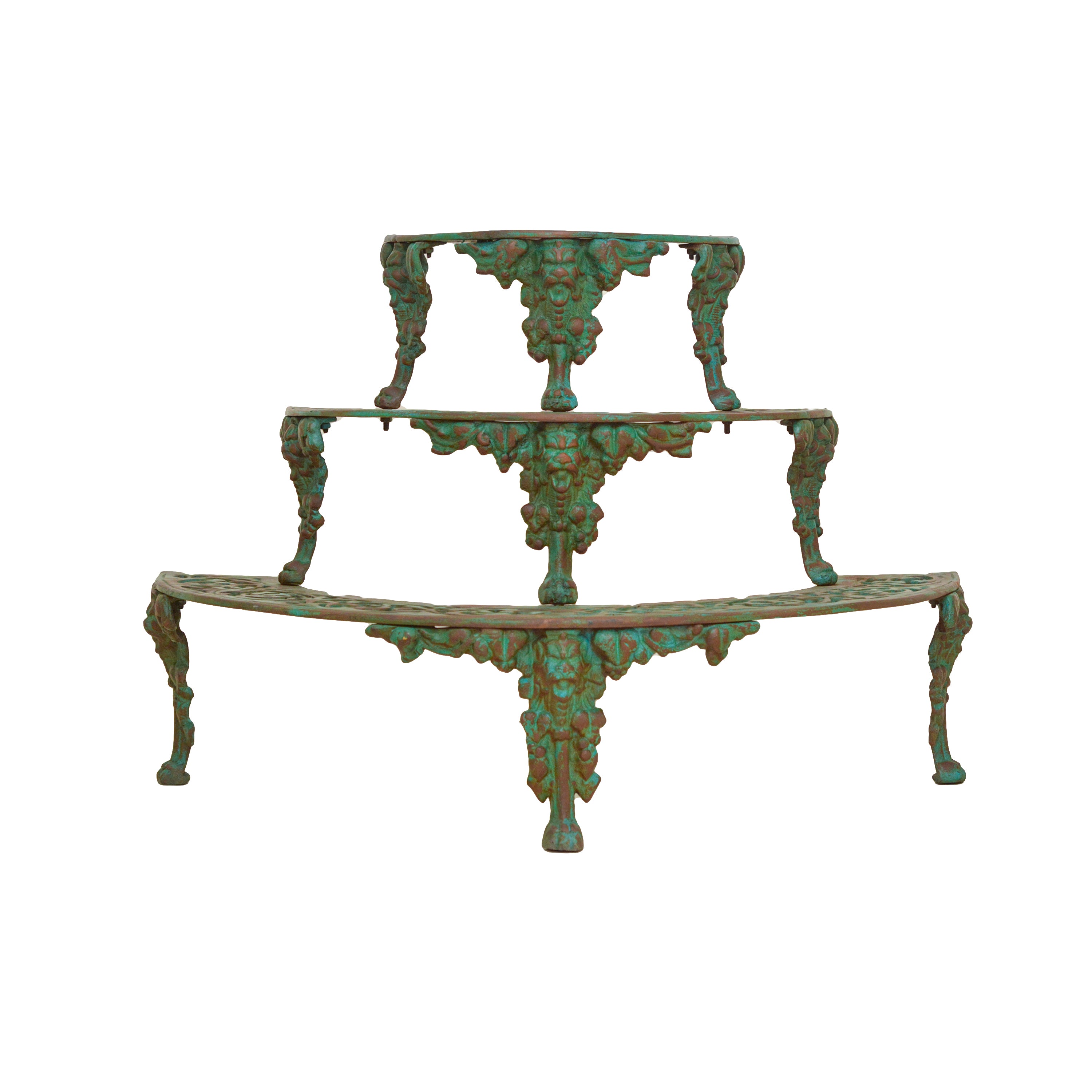 French Cast Iron Planter Stand- Green