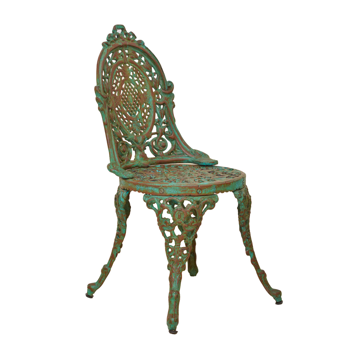 Retro Cast Iron Chair - Green
