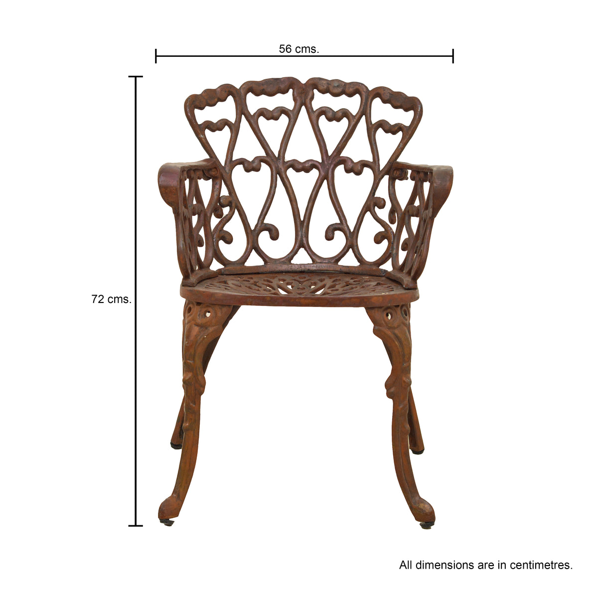 Vintage Cast Iron Chair - Natural