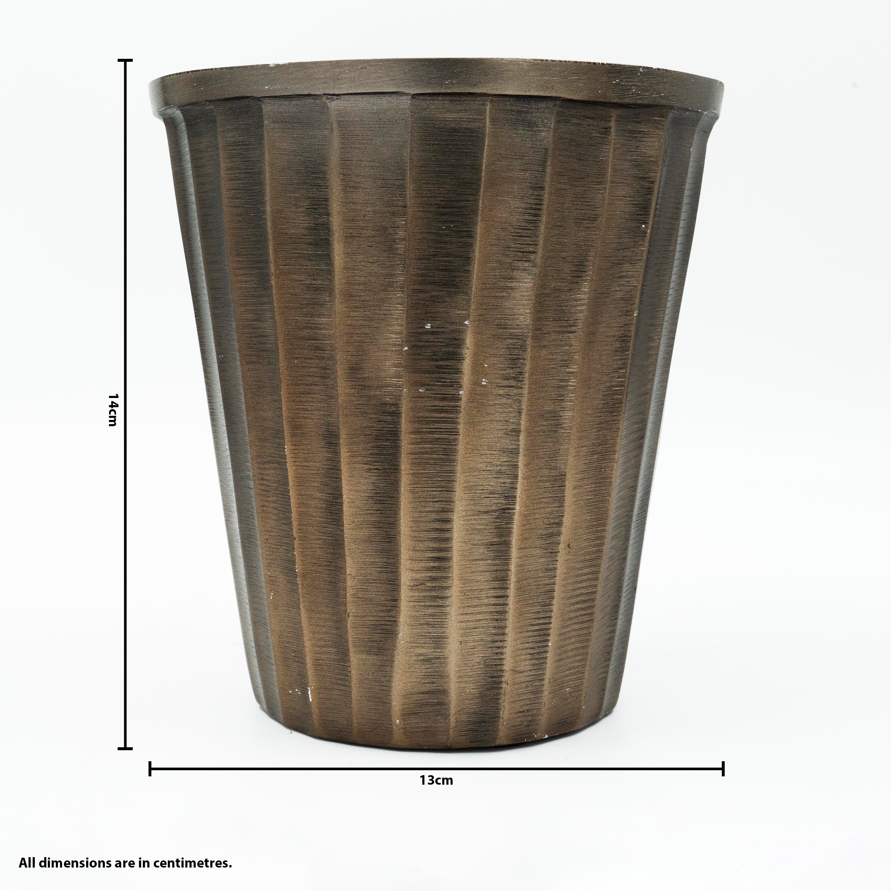 Mode planter in smoke gold