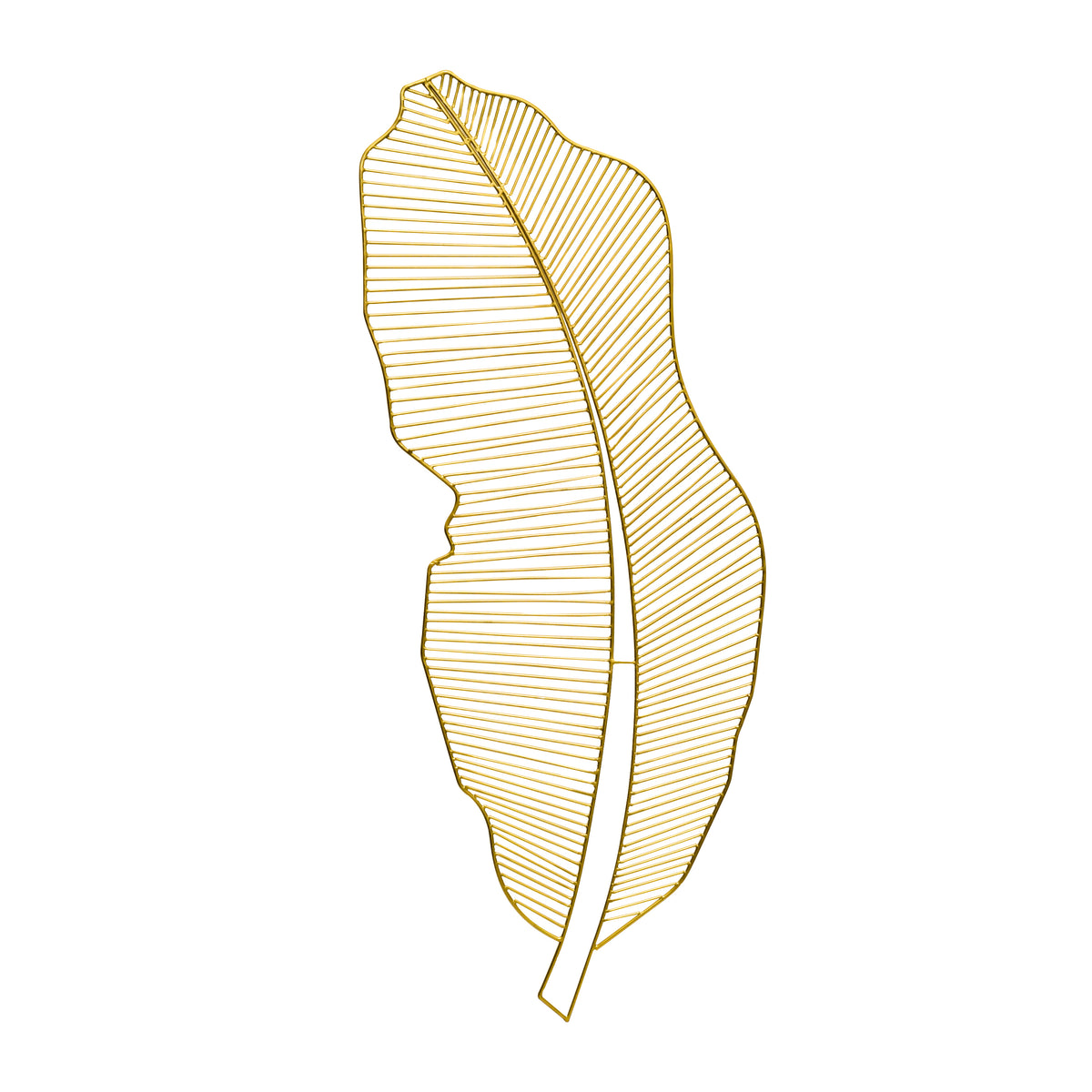 Serene Metal Leaf Wall Art
