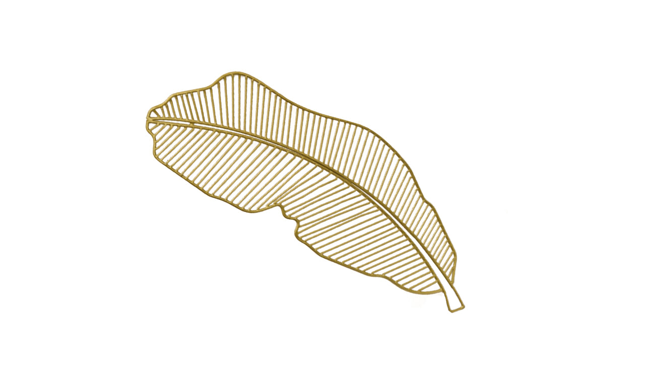Serene Metal Leaf Wall Art