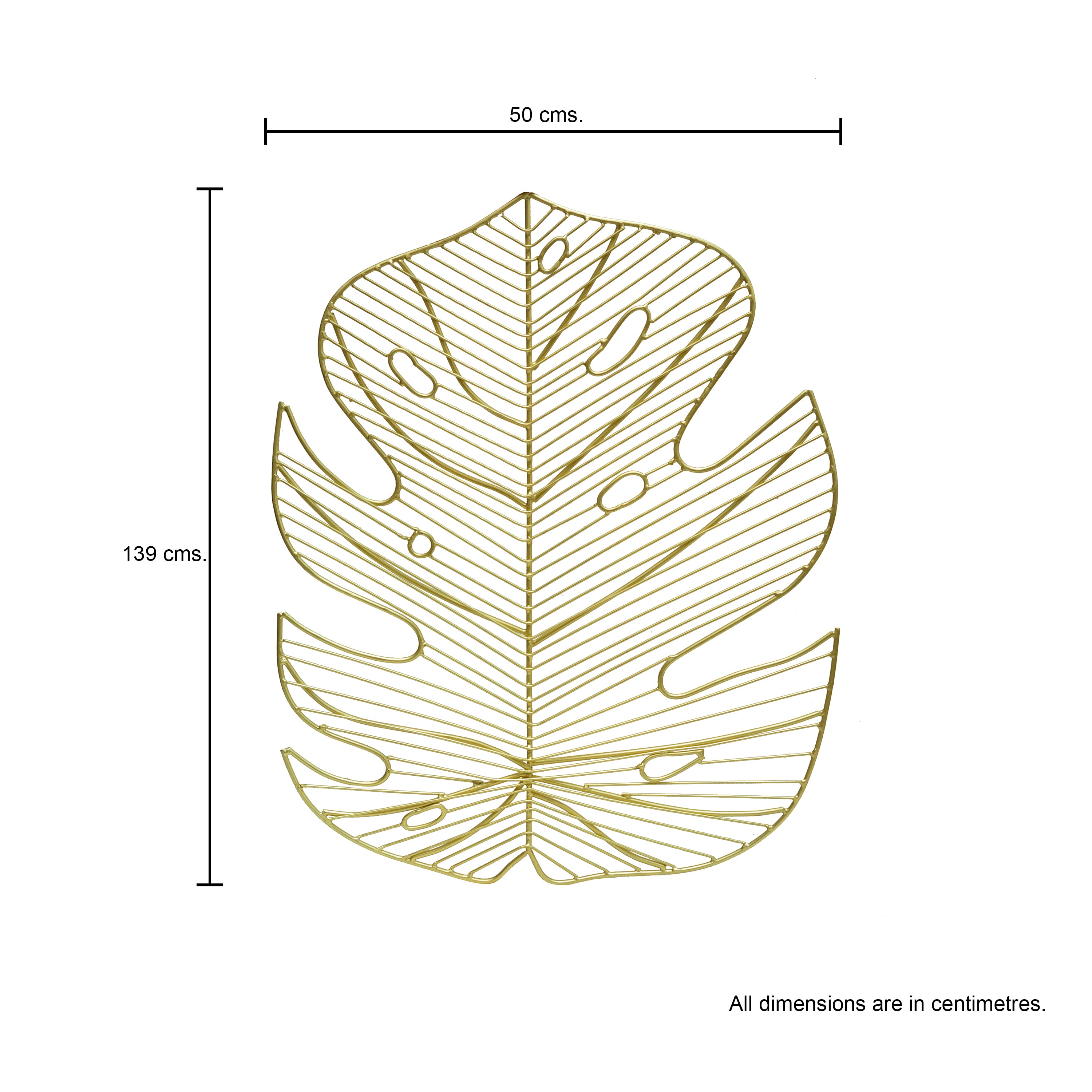 Monstera Metal Wall Decor Leaf