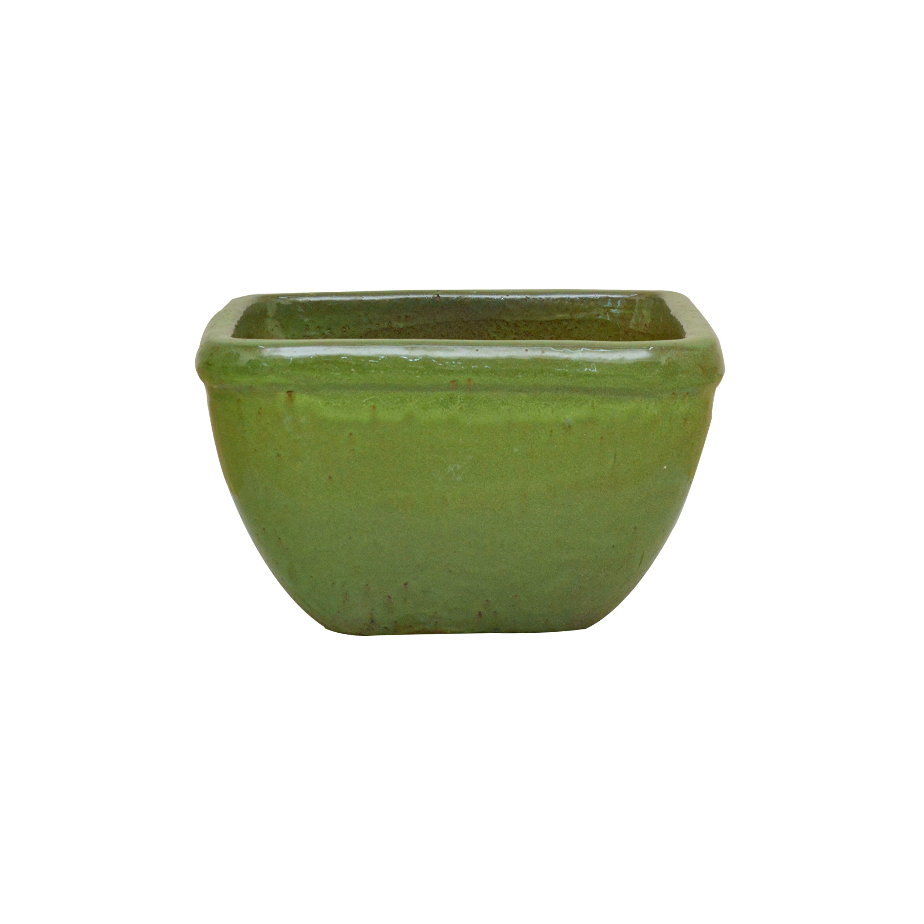 Square Pot Wasabi Green