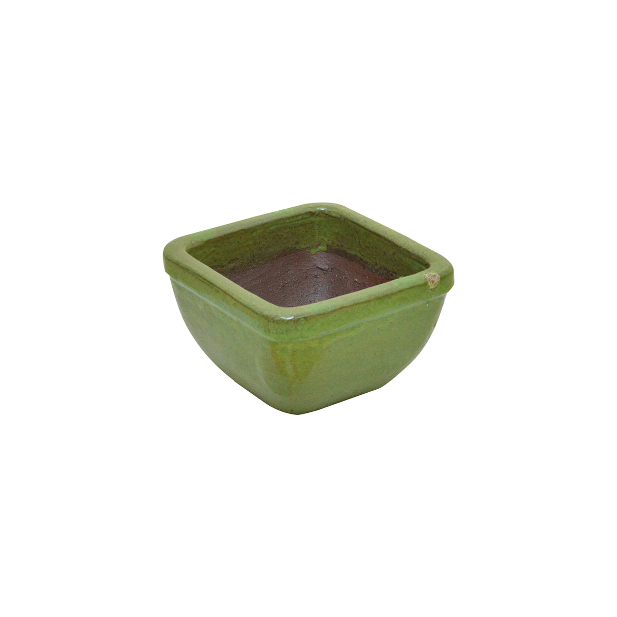 Square Pot Wasabi Green