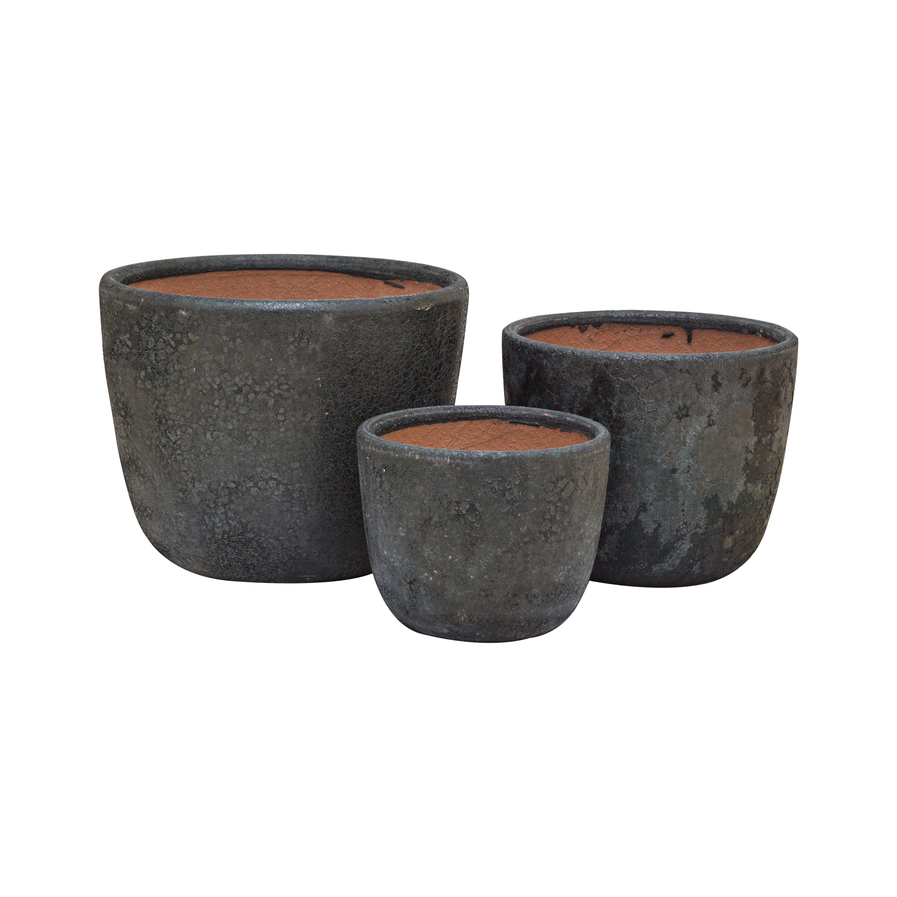 Round Pot Black Moon