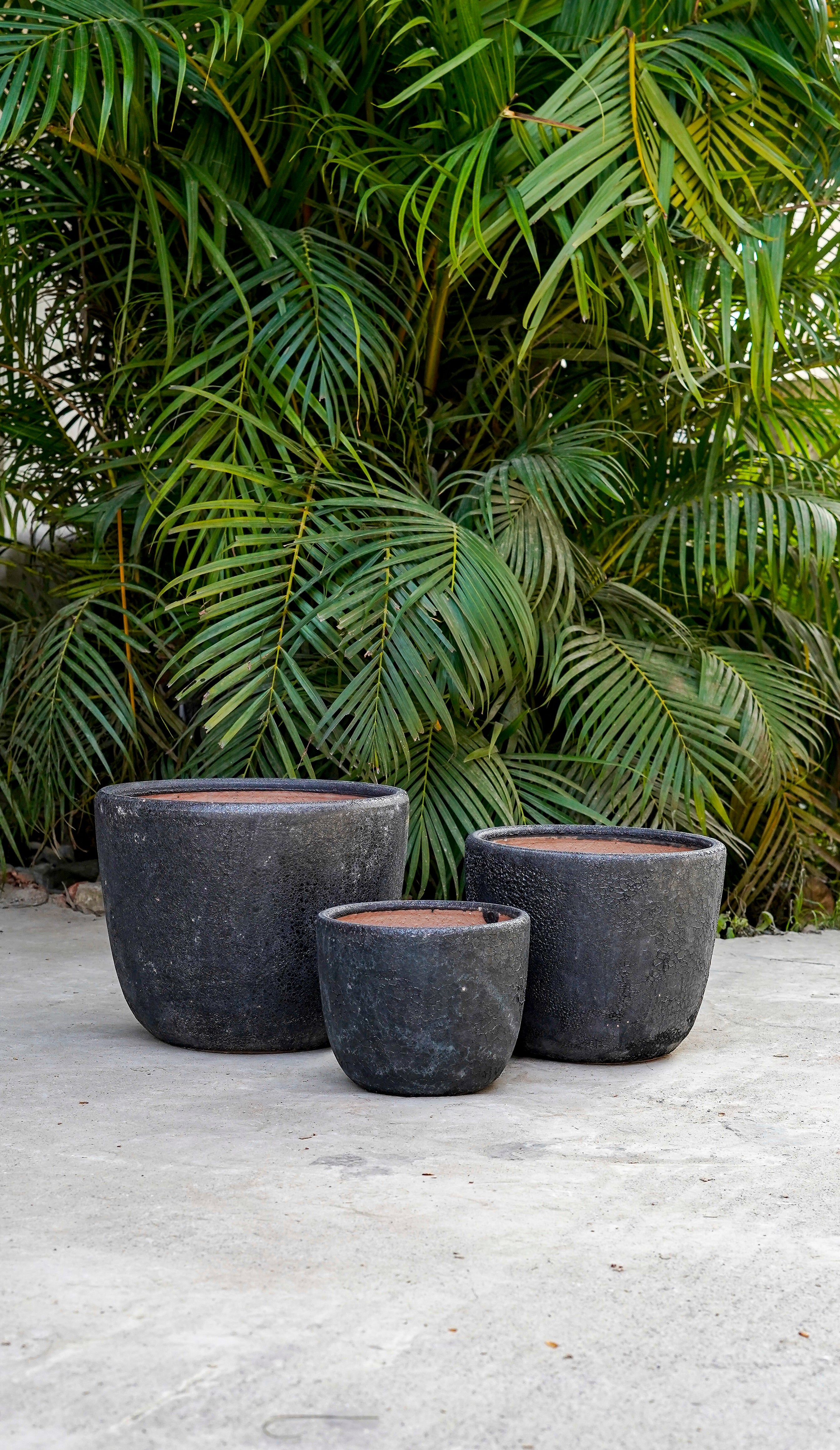 Round Pot Black Moon