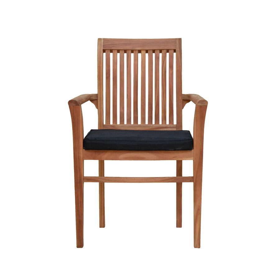 Stacking Arm Chair With Cushion