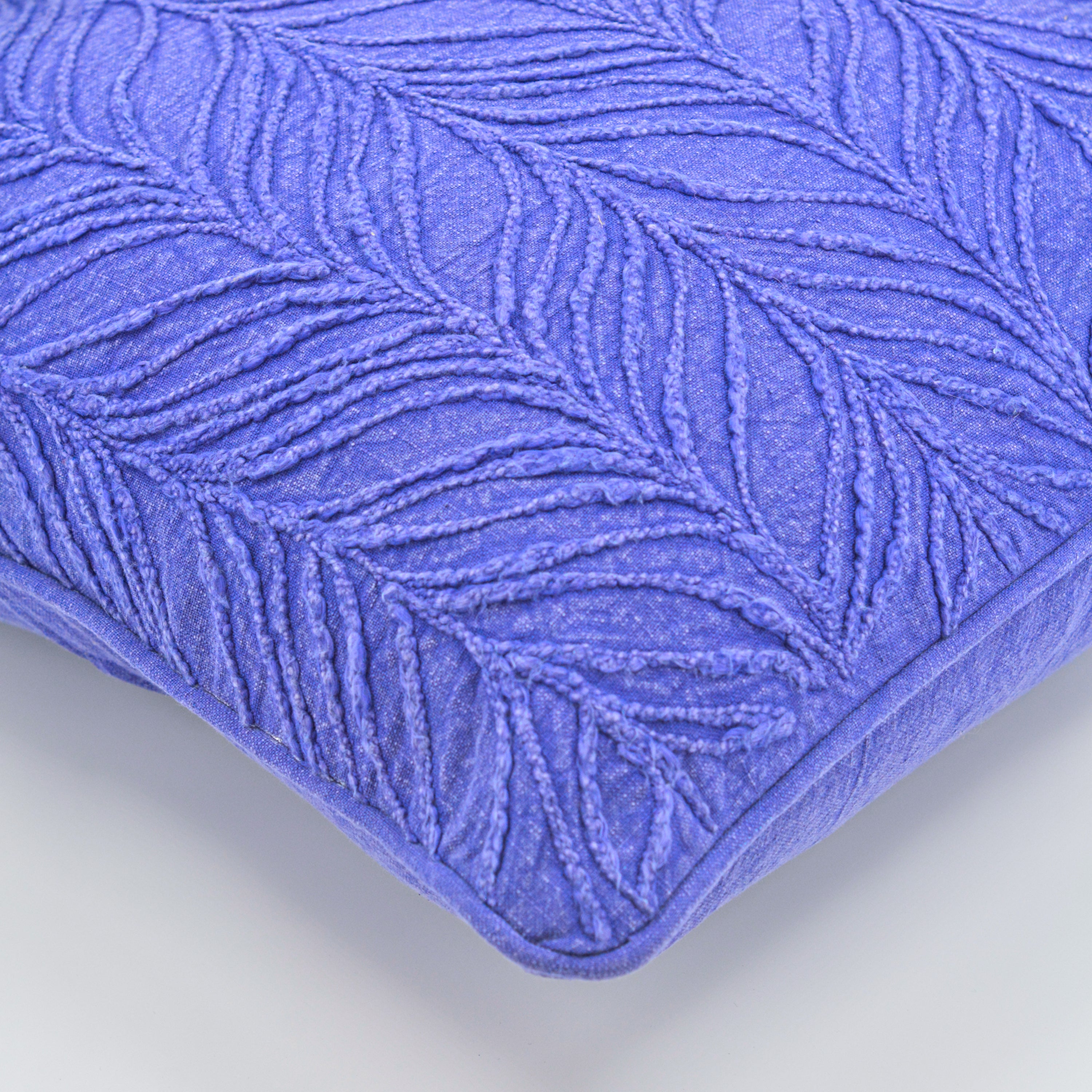 Waves Hand Embroidered Cushion Cover