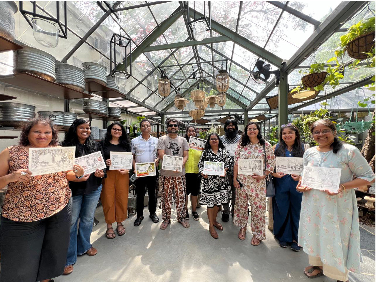 Pen & Inking Workshop at Beruru, Lavelle