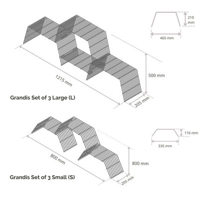 Large Grandis (Set of 3)