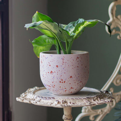 Orange Eggshell Terrazzo Planter