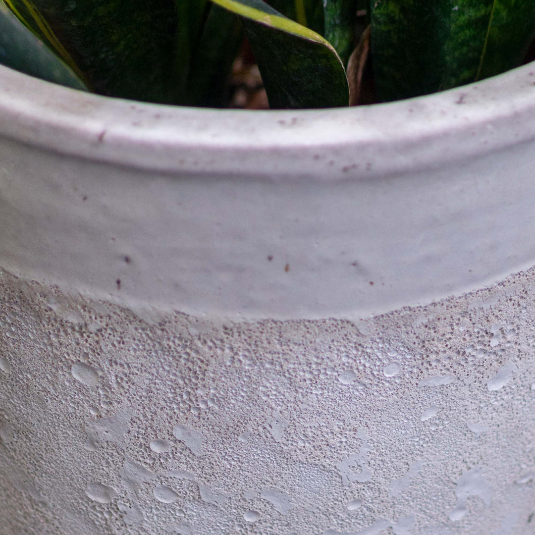 Acardia Ceramic Pot White
