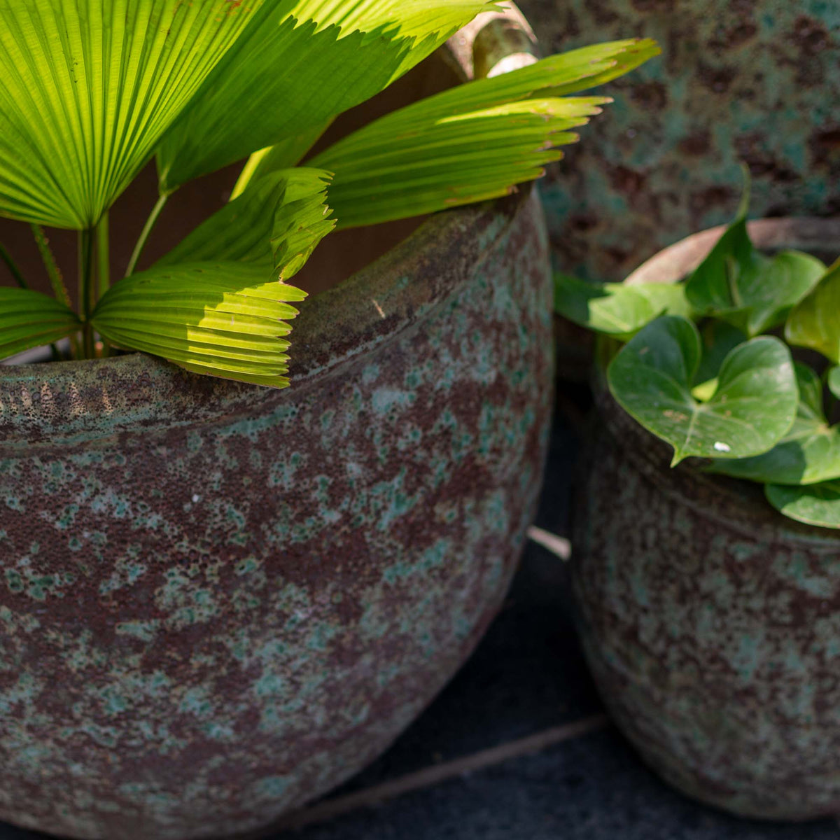 Hauer Antique Ceramic Pot Green