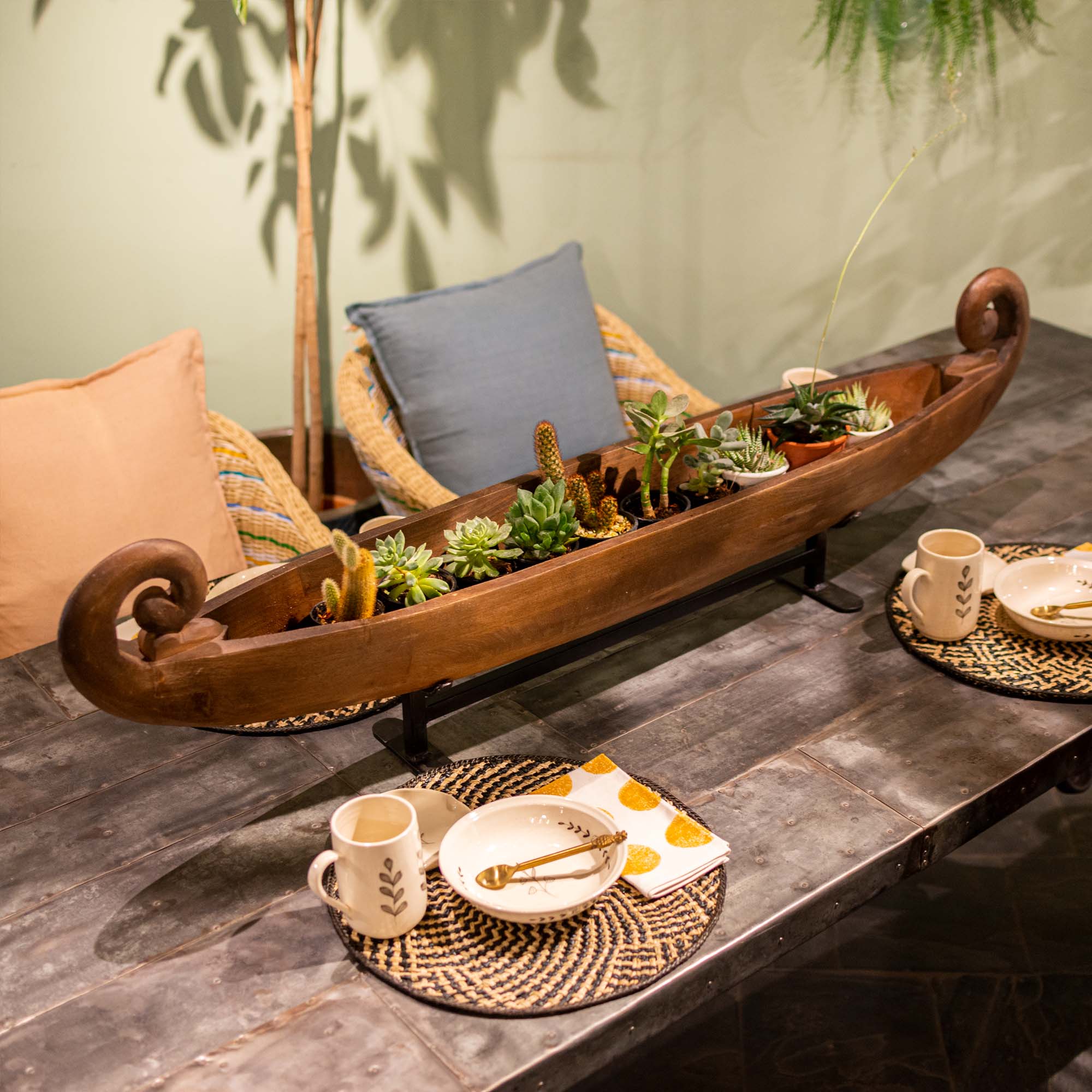 Wooden Boat With Stand