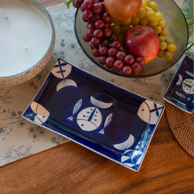 Aquatic Whimsy Rectangular Serving Tray