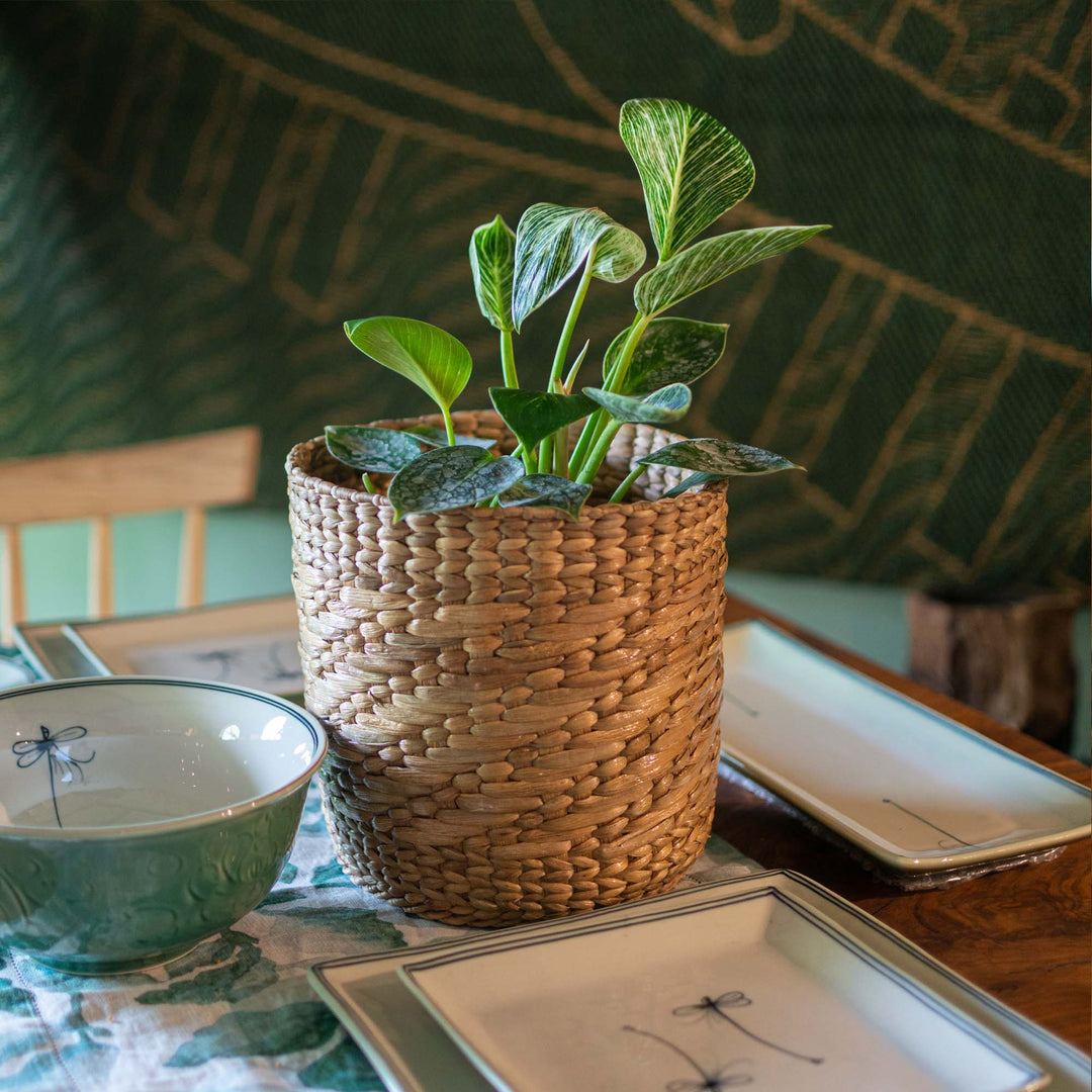 Water Hyacinth Round Planter