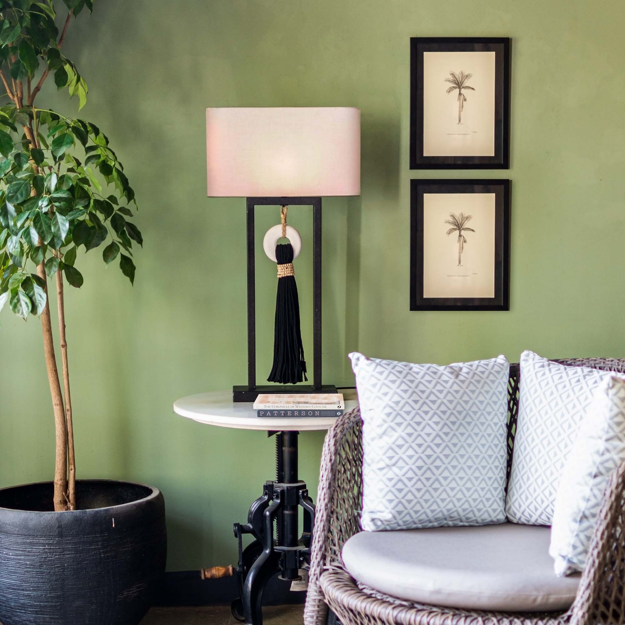 Table Lamp With Decor Hanging