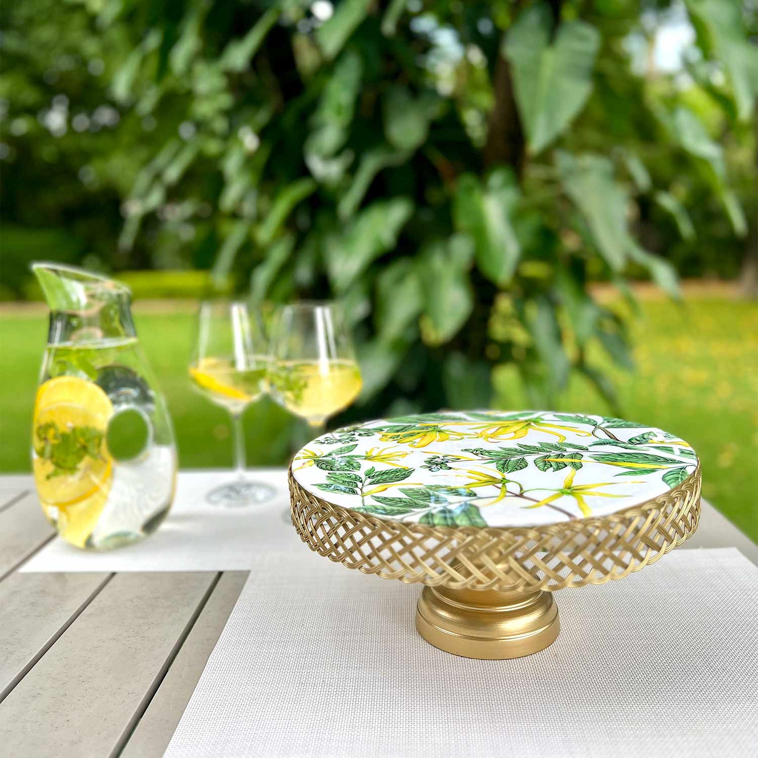Cake Stand Borneo Botanicals Citrine