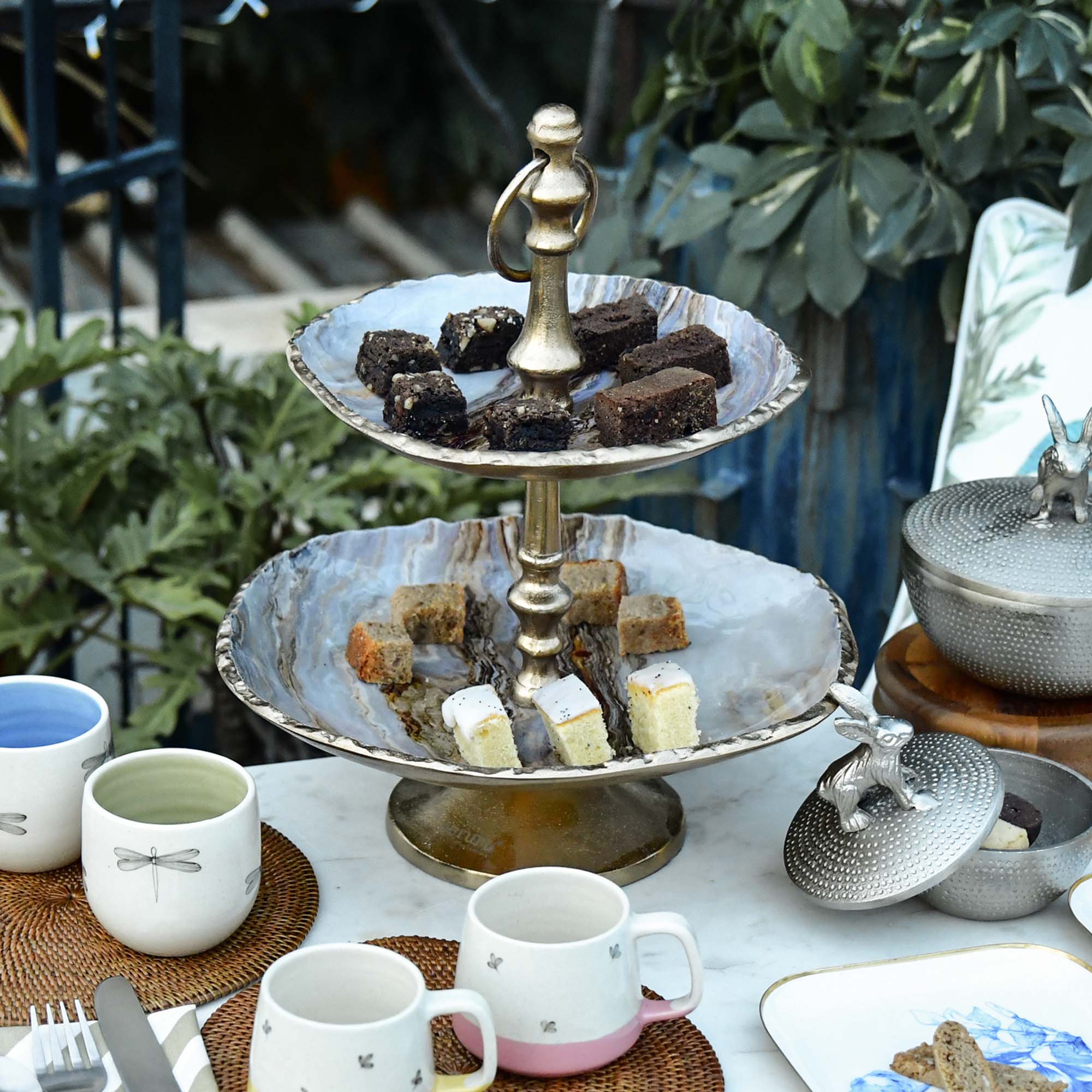 Buy Cake Stand Cake Stand with Marble Effect Shop at Beruru