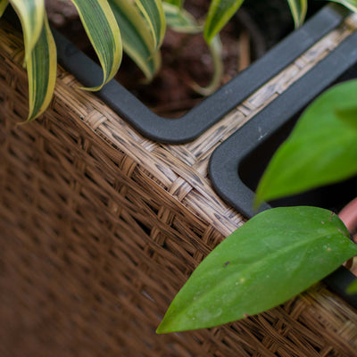 Polyrattan Planter Three in One