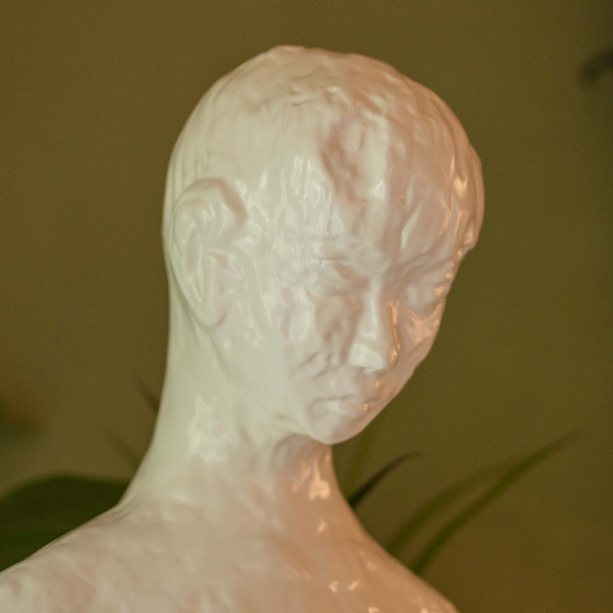 Man Standing Sculpture White - 6 Feet