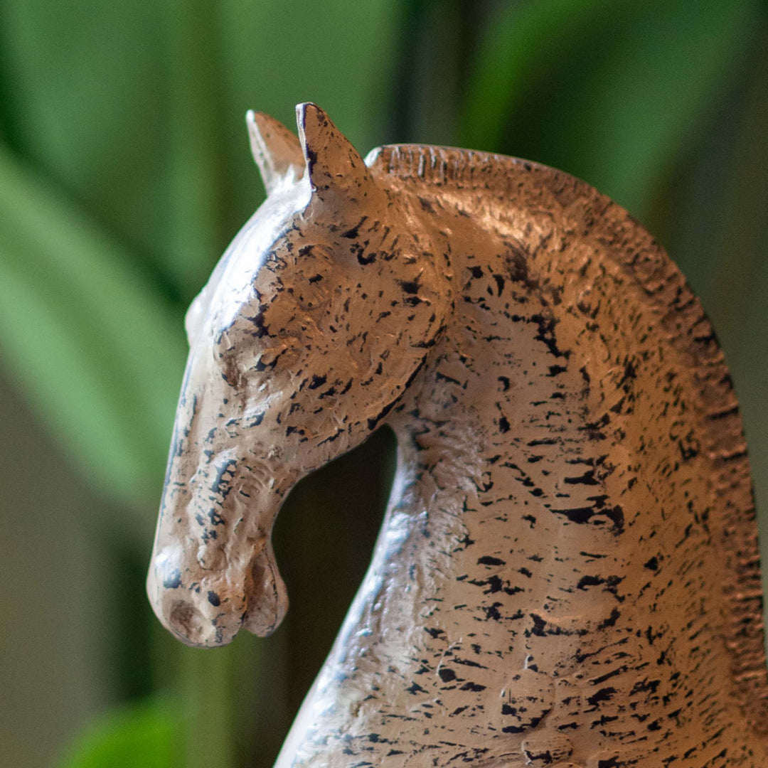 Antique Effect Resin Horse