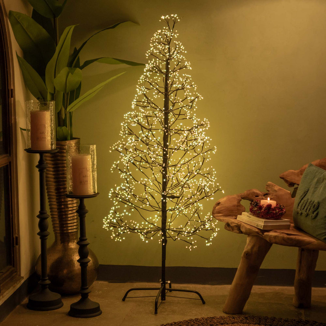 Micro Led Pine Christmas Tree With Adapter - 5 Feet