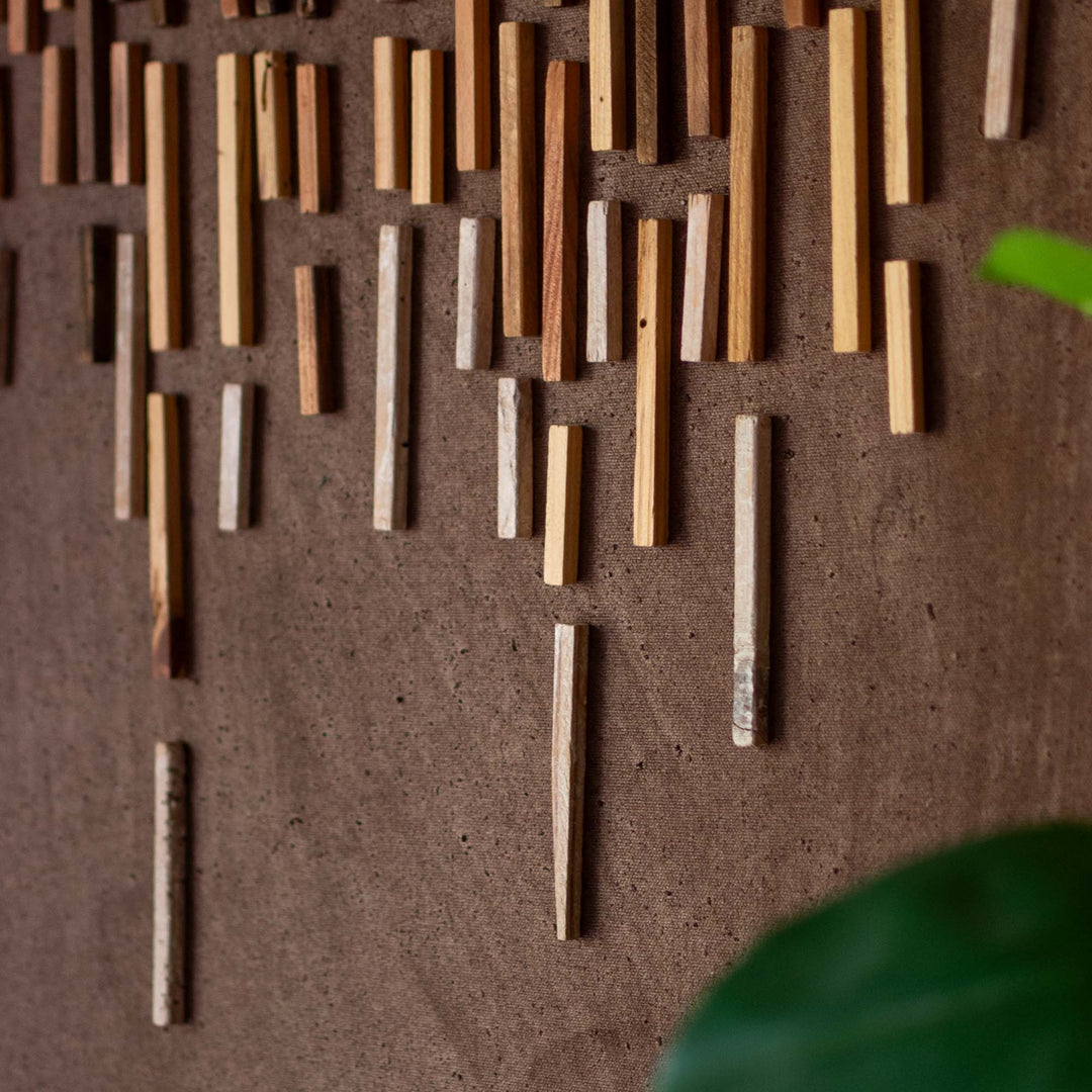 Recycled Pine Wall Art Brown
