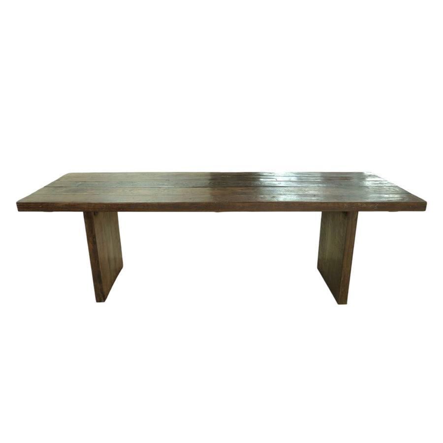 Six Seater Wooden Legs Dining Table