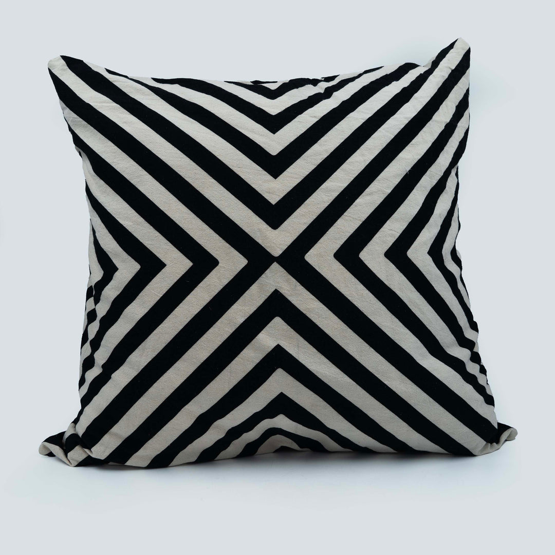 Monochrome Black Cushion cover