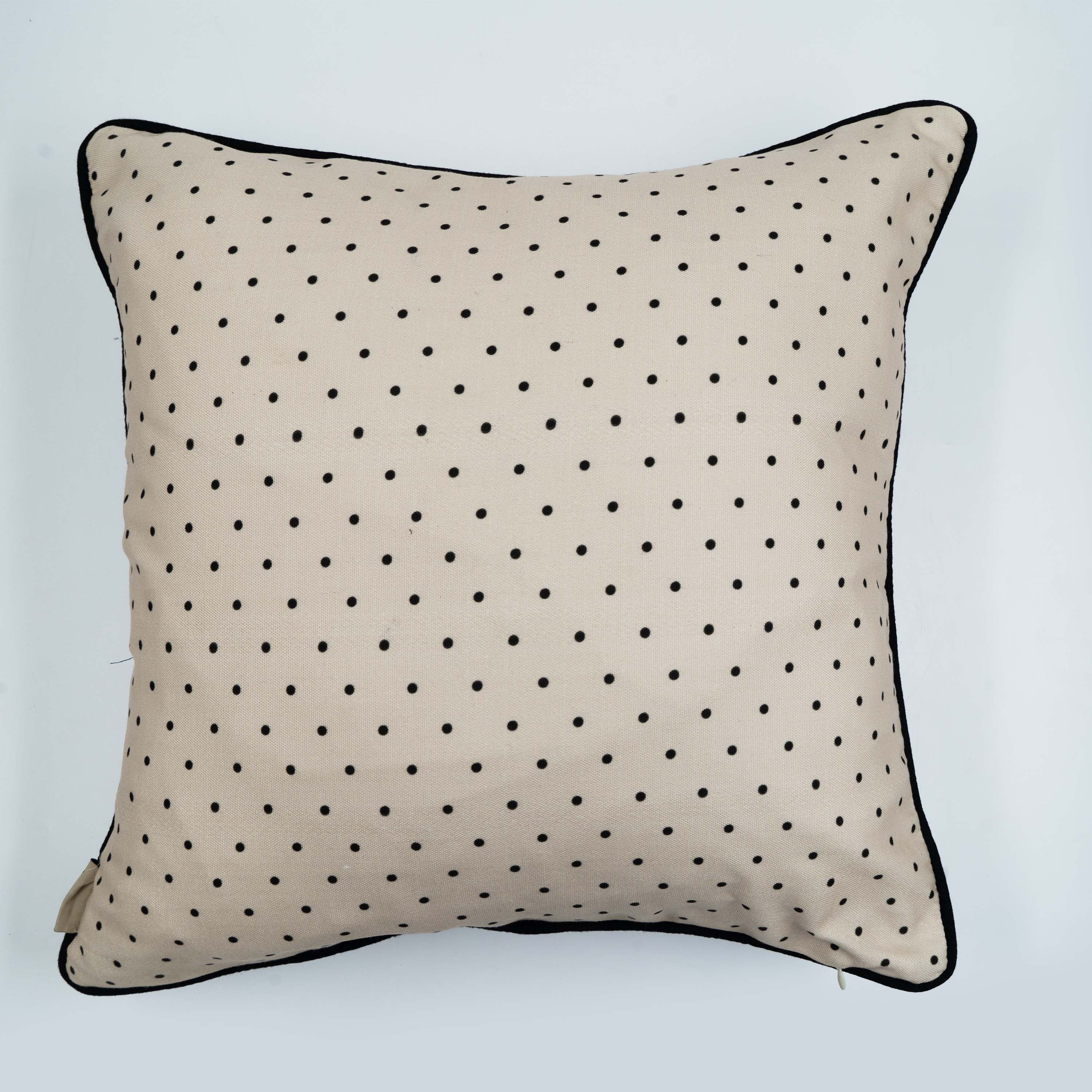 Polka dot shop cushion covers